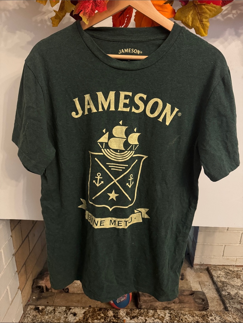 Jameson Dark Green Crest Crewneck T-Shirt